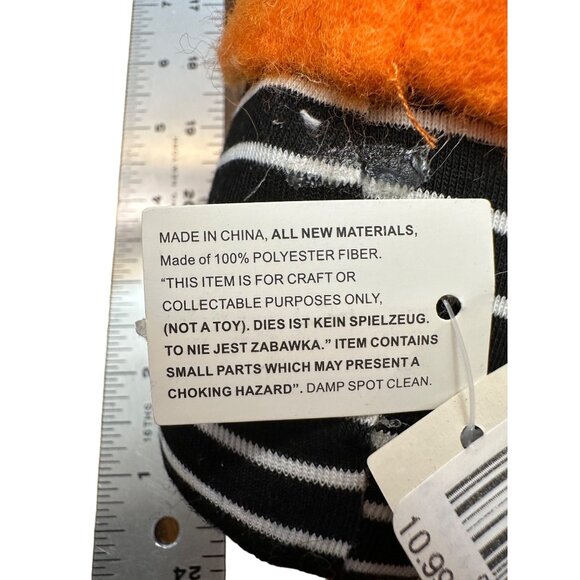 Delton Gnome Pumpkin Orange Hat NWT Fall Halloween Decoration Felt Lightweight - Picture 9 of 10